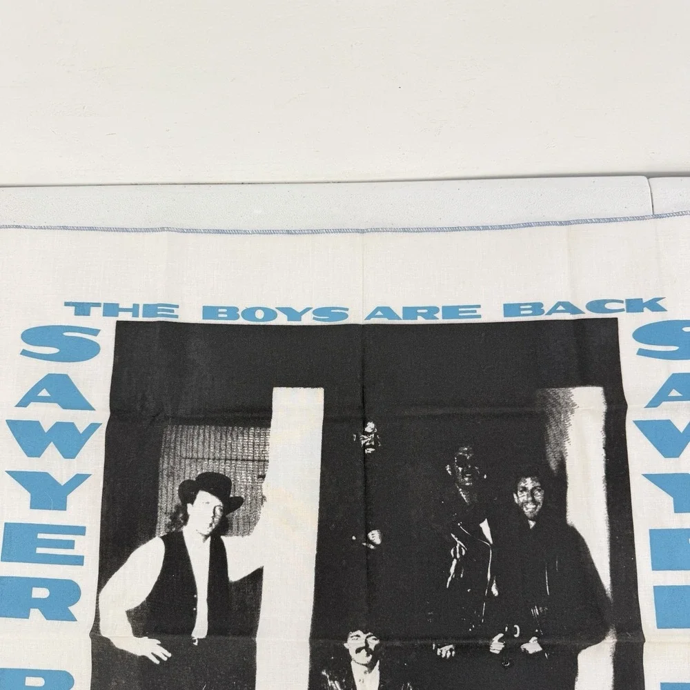 Vintage Sawyer Brown The Boys Are Back Country Music Bandana Scarf 22